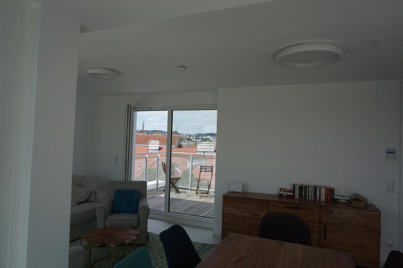 Appartement Augartenblick Penthauscombo 15/16 - Blick Zum Riesenrad à Vienne Extérieur photo